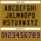 OldGold0018-3 Custom Old Gold Black-Orange Mesh Authentic Football Jersey