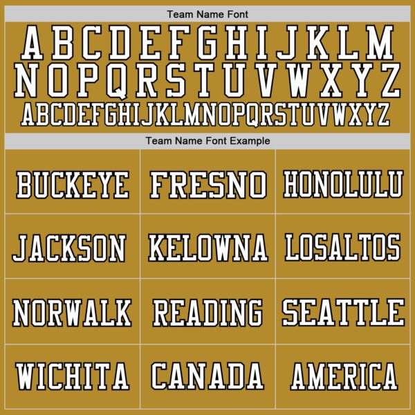 Custom Old Gold Black-White Mesh Authentic Football Jersey