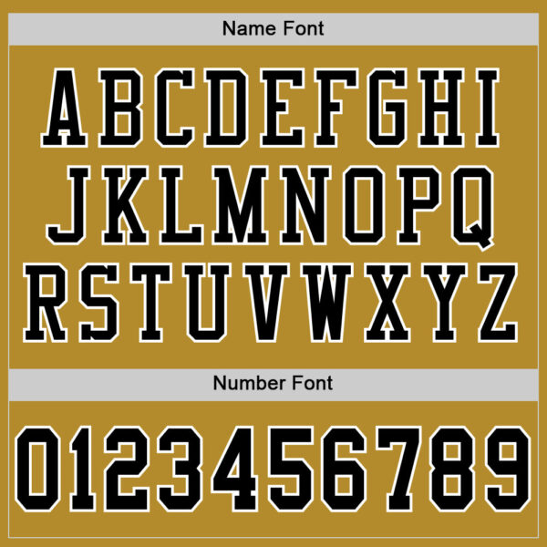 Custom Old Gold Black-White Mesh Authentic Football Jersey