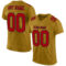 OldGold0040_ae549f77-db7c-4f03-b012-0226f5ac9d1e Custom Old Gold Red-Black Mesh Authentic Football Jersey