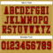 Custom Old Gold Red-Black Mesh Authentic Football Jersey