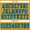 OldGold0054-3 Custom Old Gold Teal-Black Mesh Authentic Football Jersey