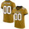 OldGold0055 Custom Old Gold White-Black Mesh Authentic Football Jersey