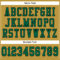 OldGold0059-3 Custom Old Gold Kelly Green-Black Mesh Authentic Football Jersey