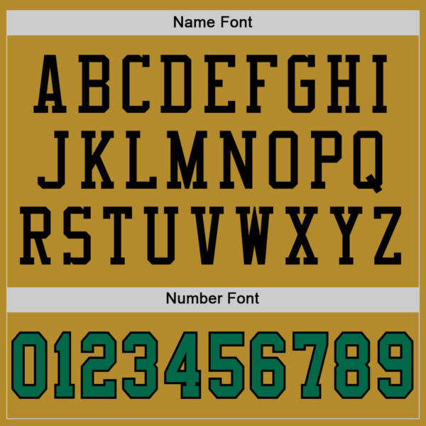 Custom Old Gold Kelly Green-Black Mesh Authentic Football Jersey