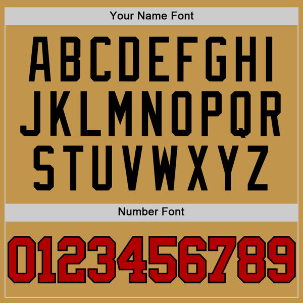 Custom Old Gold Red-Black Authentic Basketball Jersey