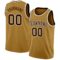 Custom Old Gold Brown-White Authentic Basketball Jersey