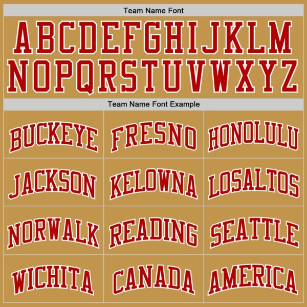 Custom Old Gold Red-White Authentic Basketball Jersey