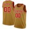 Custom Old Gold Red-White Authentic Basketball Jersey