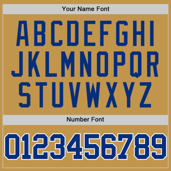 Custom Old Gold Royal-White Authentic Basketball Jersey