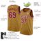 Custom Old Gold Maroon-White Authentic Basketball Jersey