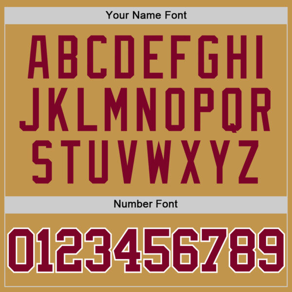 Custom Old Gold Maroon-White Authentic Basketball Jersey