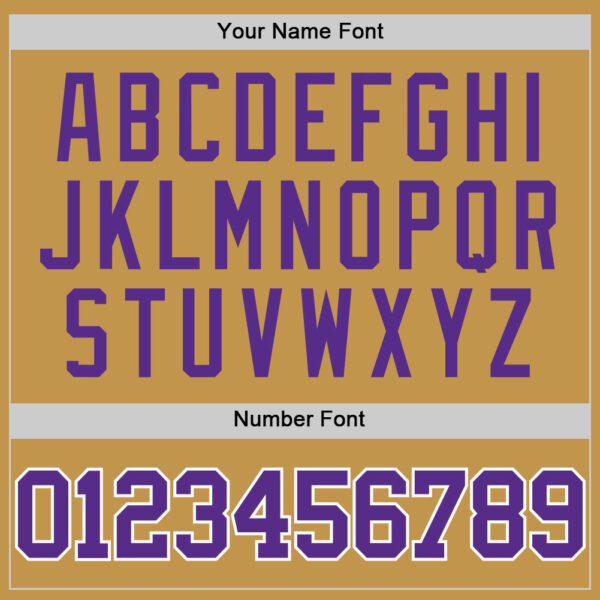 Custom Old Gold Purple-White Authentic Basketball Jersey