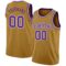 Custom Old Gold Purple-White Authentic Basketball Jersey