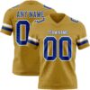 Custom Old Gold Royal-White Authentic Football Jersey