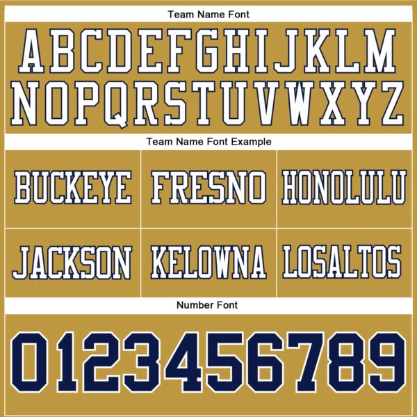 Custom Old Gold Navy-White Authentic Football Jersey