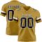 OldGold0166 Custom Old Gold Black-White Authentic Football Jersey