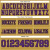 Custom Old Gold Purple-Black Authentic Football Jersey