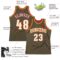 Custom Olive White-Red Authentic Throwback Salute To Service Basketball Jersey