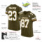 Olive0073-1_36046e5e-9034-464d-b3b0-ae7502c7d810 Custom Olive White-Old Gold Mesh Authentic Salute To Service Football Jersey