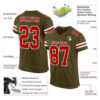 Olive0075-1_777dfd32-99de-4ac3-952d-2797b8b8ec4e Custom Olive Red-White Mesh Authentic Salute To Service Football Jersey