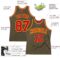 Custom Olive Red-Gold Authentic Throwback Salute To Service  Basketball Jersey