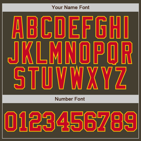 Custom Olive Red-Gold Authentic Throwback Salute To Service  Basketball Jersey