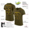 Olive0137-1_17107f74-e139-4148-81b8-7ac6bbd75bf5 Custom Olive Black-Gold Mesh Authentic Salute To Service Football Jersey