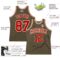 Custom Olive Red-Cream Authentic Throwback Salute To Service Basketball Jersey