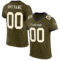 Olive0207_10ea0336-2239-4e90-b3b2-c88bc88ffb6e Custom Olive Cream-Black Mesh Authentic Salute To Service Football Jersey