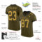 Olive0210-1_7ffdb958-a006-4919-98d3-e0c5e28d8b6d Custom Olive Old Gold-Black Mesh Authentic Salute To Service Football Jersey
