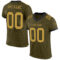 Olive0210_abe6b16a-c064-4071-8fd0-fc2591835702 Custom Olive Old Gold-Black Mesh Authentic Salute To Service Football Jersey