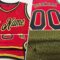 Custom Olive Camo Cream-Black Authentic Throwback Salute To Service Basketball Jersey