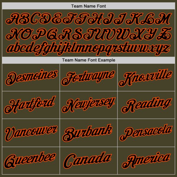 Custom Olive Black-Orange Authentic Throwback Salute To Service Basketball Jersey