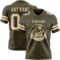 Olive0381-1 Custom Olive Cream Authentic Salute To Service Football Jersey