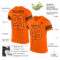 Orange0135-1 Custom Orange Orange-Black Mesh Authentic Football Jersey