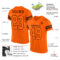 Orange0136-1 Custom Orange Orange-Brown Mesh Authentic Football Jersey
