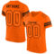 Orange0136 Custom Orange Orange-Brown Mesh Authentic Football Jersey