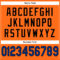 Orange0138-3 Custom Orange Royal-Black Mesh Authentic Football Jersey