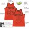 Custom Orange Orange-Black Authentic Throwback Basketball Jersey