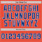 Custom Orange Royal-White Authentic Throwback Basketball Jersey