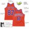 Custom Orange Purple-White Authentic Throwback Basketball Jersey