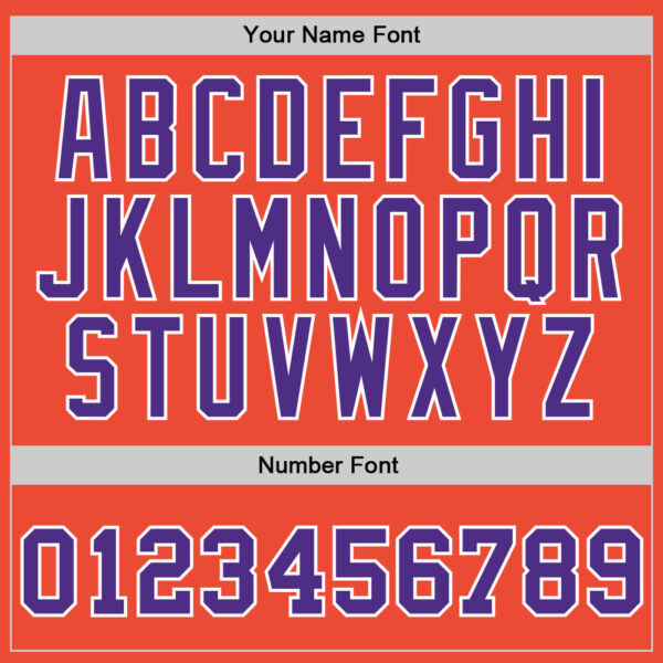 Custom Orange Purple-White Authentic Throwback Basketball Jersey