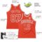 Custom Orange Orange-Gray Authentic Throwback Basketball Jersey