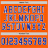 Custom Orange Royal-White Mesh Authentic Football Jersey