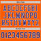 Orange0249-3 Custom Orange Purple-White Mesh Authentic Football Jersey