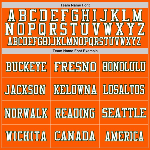 Custom Orange Green-White Mesh Authentic Football Jersey