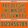Custom Orange Green-White Mesh Authentic Football Jersey