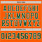 Orange0250-3 Custom Orange Green-White Mesh Authentic Football Jersey