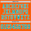 Custom Orange Aqua-White Mesh Authentic Football Jersey